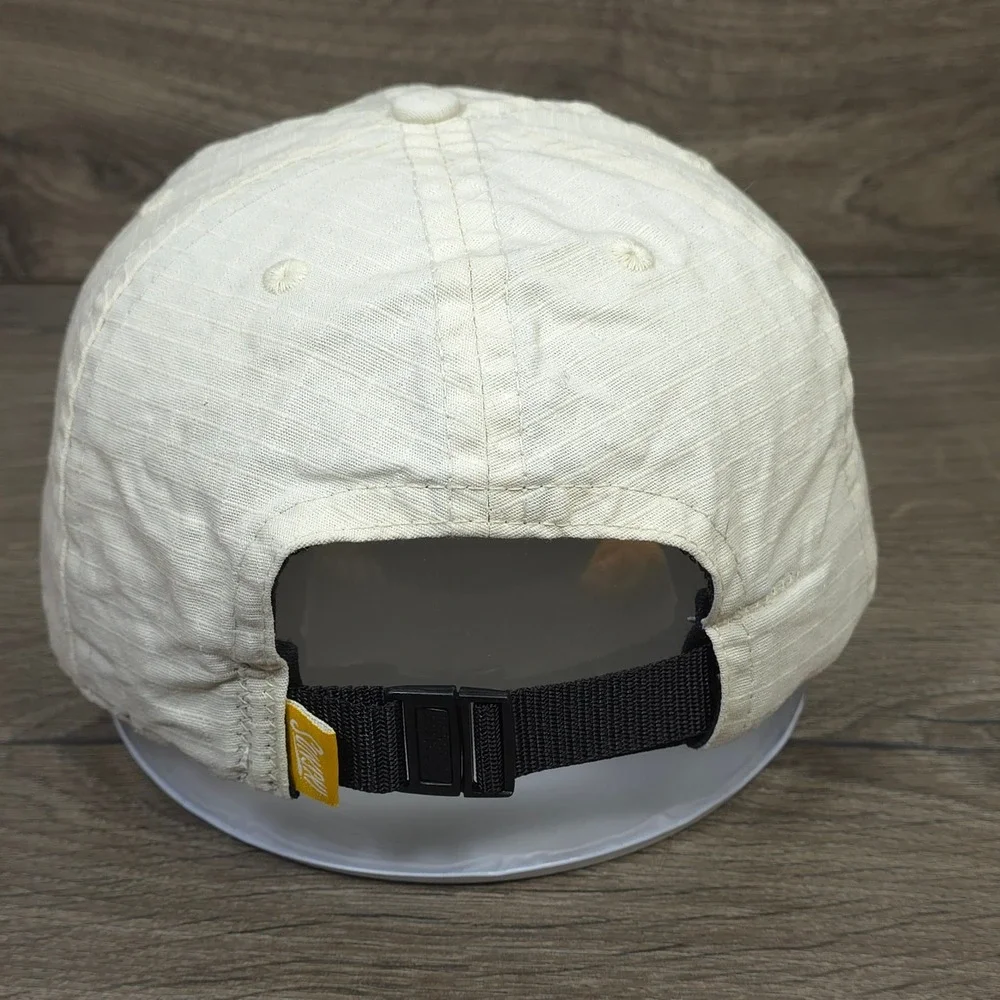 Sunski Hat Sun Up Cap Strap Back Cream Mens Outdoors Hike Run Ripstop Canvas